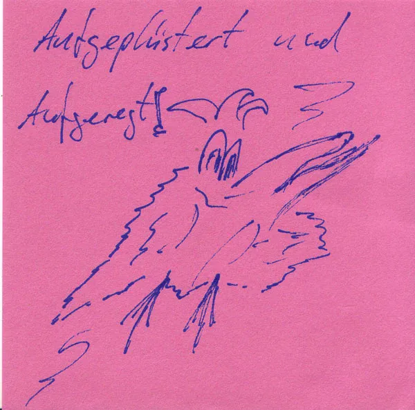 aufgepluestert